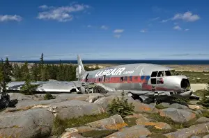 Churchill Prints: Churchill, Manitoba. Miss Piggy (Curtiss C-46) wreckage