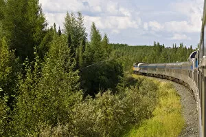 Images Dated 13th August 2008: Churchill, Manitoba. Train to Churchill from Winnipeg