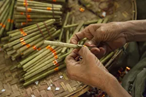 Prints of Cigar factory in Myanmar Images Dated 2017 December: Cigar factory in Myanmar