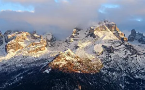 Northern Italy Prints: Cima Brenta. View of the Dolomiti di Brenta from Val Rendena in the Parco Naturale Adamello Brenta
