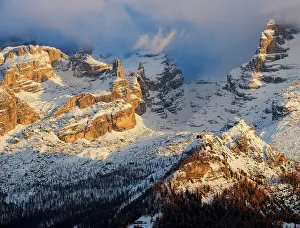 Northern Italy Prints: Cima Falkner and the peaks around Rifugio Tuckett e Sella