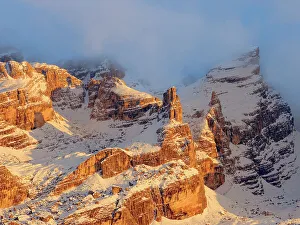 Northern Italy Prints: Cima Falkner and the peaks around Rifugio Tuckett e Sella