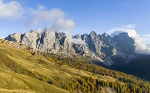 Cimon della Pala, Cima della Vezzana, Cima dei Bureloni. Peaks towering over Val Venegia