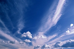 Puff Prints: Cirrus and cumulus clouds