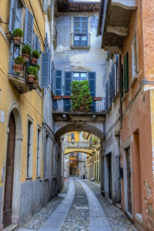 Shutters Prints: Citiscape. Orta san Giulio. Piedmont. Italy
