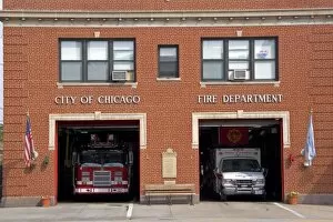 Images Dated 17th September 2006: City of Chicago Fire Department station in Chinatown, Illinois