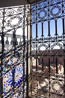 Ouarzazate Prints: City of Ouarzazate seen from inside the kasbah de Taourirt