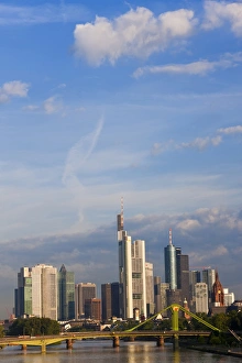 Contemporary Prints: City Skyline Frankfurt Am Main Hessen Germany