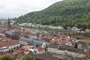City view from Heidelberg Castle. Heidelberg. Germany