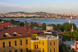 Istanbul Prints: Cityscape along the Bosphorus, Istanbul, Turkey