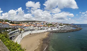 Cityscape Prints: Cityscape. Capital Angra do Heroismo historic center (UNESCO World Heritage Site)