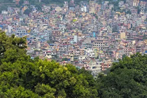 Cityscape of Kathmandu in Kathmandu Valley, Nepal