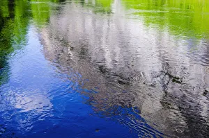 Images Dated 23rd May 2011: Cliff reflected in the Merced River, Yosemite National Park, California, USA