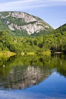 Mountainside Prints: The cliffs of Mount Willey as seen from Willey Pond in New Hampshires Crawford