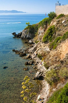 Images Dated 31st August 2015: Cliffs of Talamone, Talamone, Grosseto province, Maremma, Tuscany, Italy, Europe