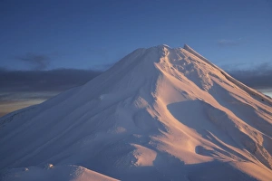 Adventurous Prints: Climbers at Syme Hut, Fanthams Peak, and Alpenglow at Dawn on Mt Taranaki / Mt Egmont