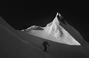 Climbing Cardiac Pass, Wasatch Mountains, Uinta Wasatch Cache National Forest, Utah