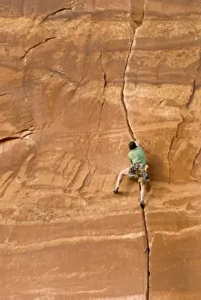 Adventure Prints: Climbing guide, Moab Desert Adventures in the crux of Miss Kitty likes it that way
