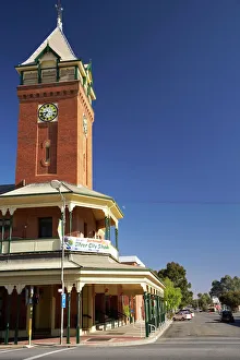 New South Wales Prints: Clock Tower and Post Office, Broken Hill, Outback, New South Wales, Australia