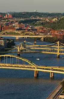 Images Dated 2027: Close up of bridges in Pittsburgh Pennsylvania and called the City of Bridges in PA