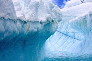 Peace Prints: Close up of Iceberg with fluted and honeycomb textures, Gibbs Island, Weddell Sea