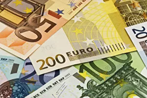 Images Dated 6th April 2008: Close-up of assorted Euro paper currency