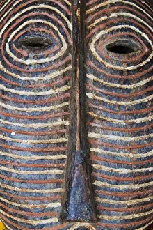 Mask Prints: Close-up of basket exterior, Uganda