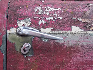 Door Handle Prints: Close-up detail of old trucks in the Palouse