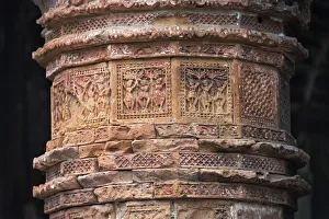 Bas Relief Prints: Close-up of relief carving, Puthia Temple Complex, Rajshahi Division, Bangladesh