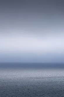 Minimalist Prints: Clouds and fog over Bay of Fundy, New Brunswick