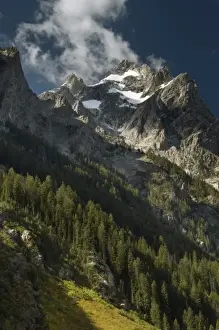 National Land Prints: Clouds around the High Peak of Mount Owen, Grand Teton National Park, Wyoming, USA