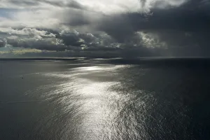 South Africa Prints: Clouds above ocean. Cape Point, Cape Peninsula, South Africa