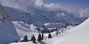 Composite Prints: Clouds on Ridge, Mill B So Fork, Big Cottonwood Canyon, Twin Peaks Wilderness Area