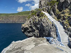 Volcanic Prints: Coast near Ponta do Queimado. Terceira Island, Azores, Portugal