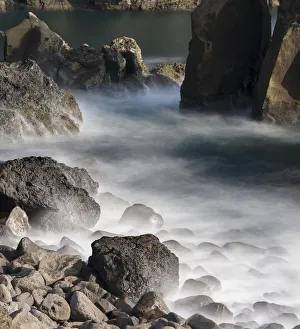 Images Dated 2017 August: Coastal landscape at Reykjanesviti and Valahnukur on Reykjanes peninsula