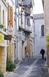 Images Dated 20th November 2005: A cobble stone street and old cross beam half timber and stone houses in the Old Town