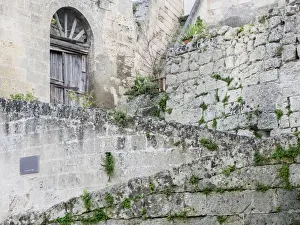 Images Dated 11th May 2019: Cobblestone steps leading to the entrance of a Sassi home in the old town of Matera