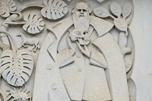 Coimbra, Portugal. University of Coimbra, carved reliefs