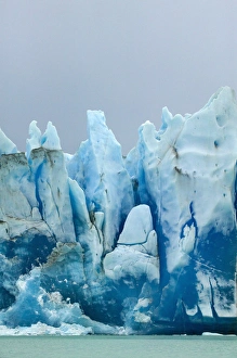Melt Prints: Collapsed iceberg, Glacier Viedma, National Park Los Glaciares, El Chalten, Patagonia