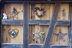 Alsace Prints: Colmar, France. Old town Colmar adorned with Christmas decoration
