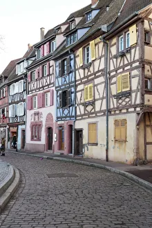 Alsace Prints: Colmar, France. Old town Colmar which was founded in the 9th century