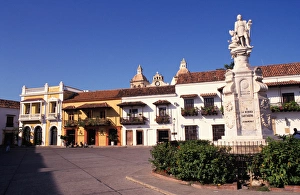 Cartagena Prints: Colombia, Cartagena de Indias, Plaza de la Aduana