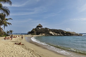 Images Dated 11th April 2012: Colombia, Tayrona National Park, Cabo San Juan de la Gua. Beach