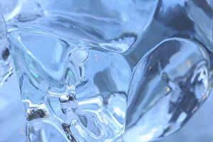 color, patterns and textures of ice blocks near Fairbanks, Alaska, USA