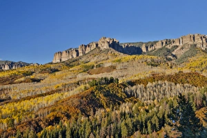 Ridgway Prints: Colorado Autumn time just east of Ridgway viewing the Mountains of the Rio Grande