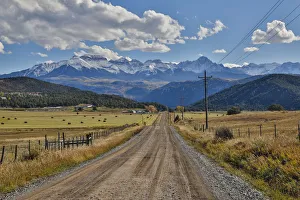 Aspens Prints: Colorado Autumn time just east of Ridgway viewing the Mountains of the Rio Grande National Forest
