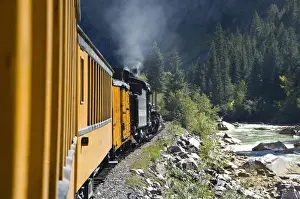 Railcar Prints: Colorado, The Durango & Silverton Narrow Gauge Railroad. Views from the train
