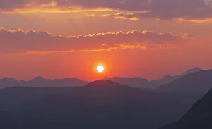 God Ray Prints: Colorado mountain sunset
