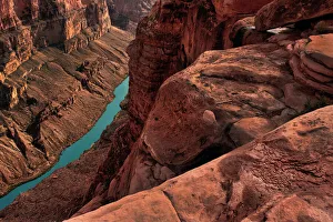 Chasm Prints: Colorado River meanders through the Grand Canyon below Toroweap Overlook