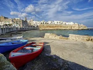 Colorful boats on the beach